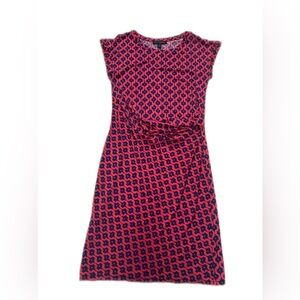 Banana republic, red and blue rouge dress. Size 2.